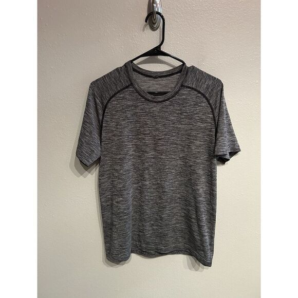 Lululemon Mens Medium Metal Vent Tech Short Sleeve Shirt Gray - Picture 1 of 8
